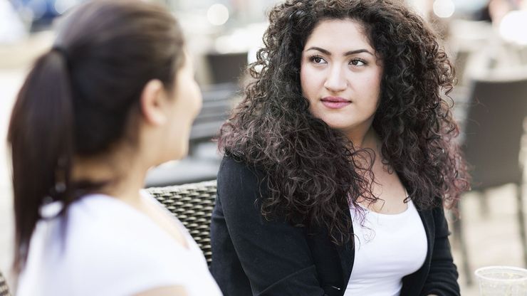 CENTOGENE Two Women on Park Bench